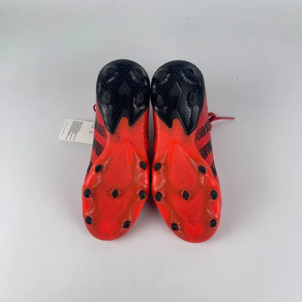 Adidas Predator Edge 4 FXG Soccer Cleats kids 5‎ Red Black Lace Up GW0970